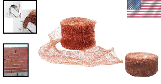 Environmentally Friendly Copper Mesh Roll - 5" x 100FT for Pest Prevention
