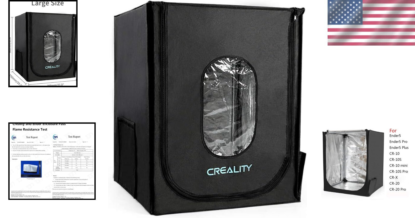 Stable 3D Printer Enclosure with Constant Temperature Control - Foldable Design