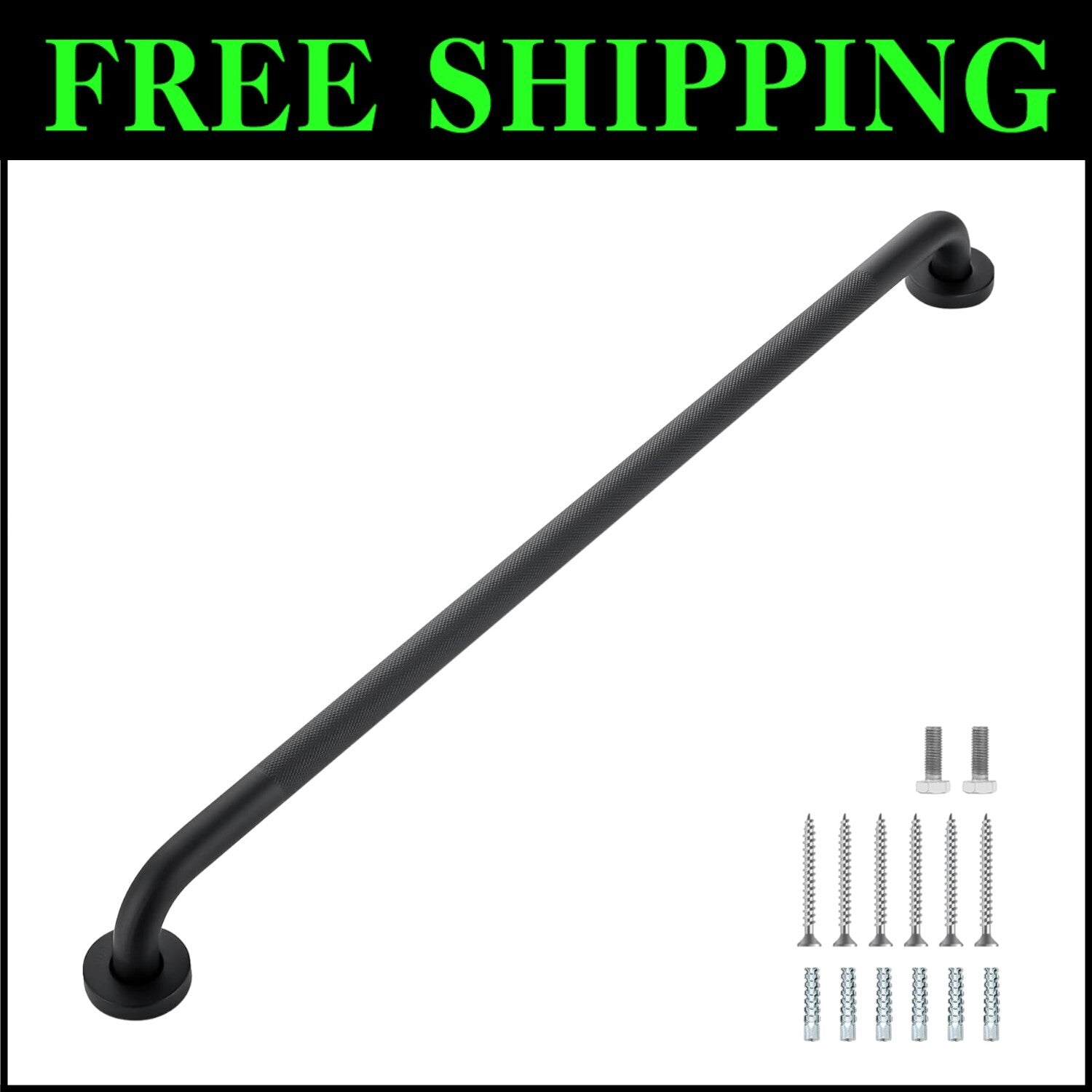 Wall-Mounted Bathroom Grab Bars - Durable 32-Inch Anti-Slip Safety Solution