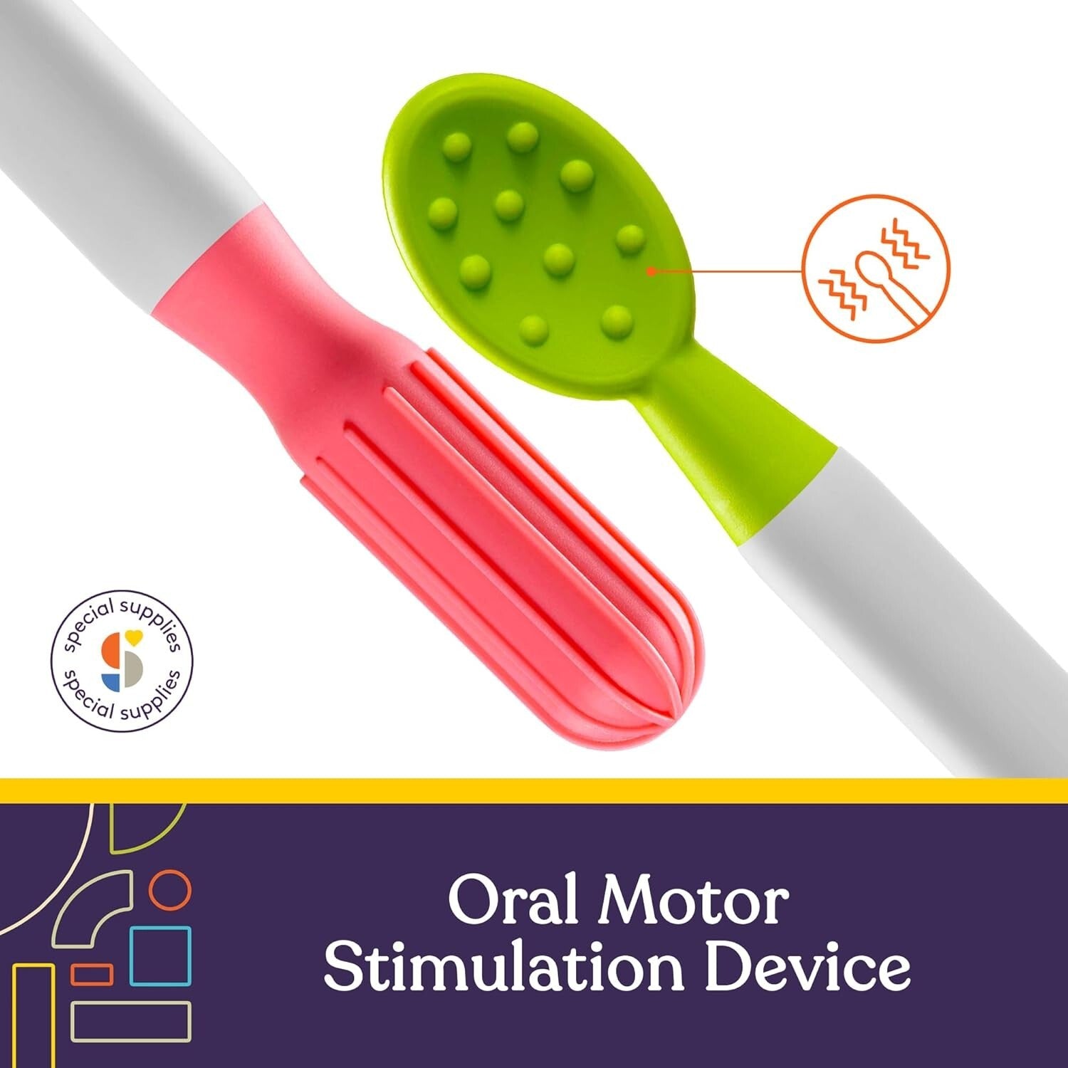 All-in-One Oral Sensory Stimulation Kit with Soft Textured Heads and Storage Bag
