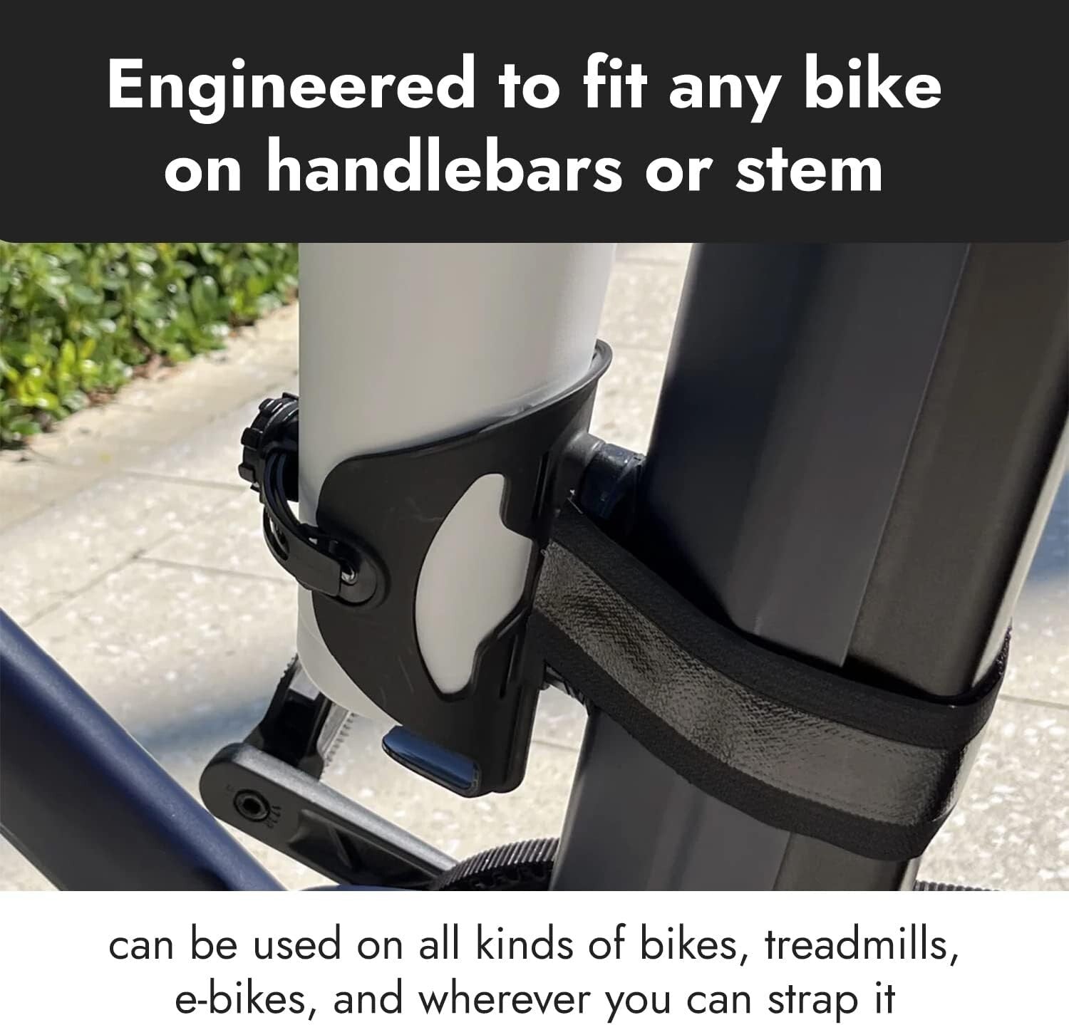 Versatile Bicycle Storage Holder - Fits Bottles, Cups, or Speakers Securely