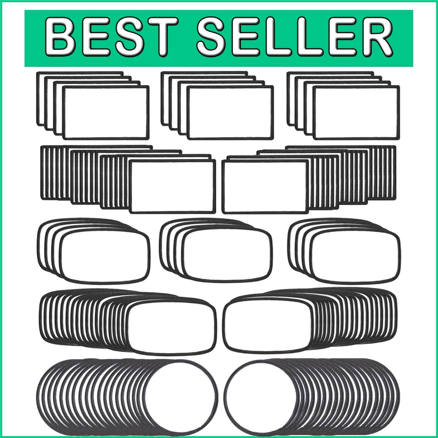 150 Pieces Iron-On DIY Sublimation Patches - Customizable Fun for All Ages