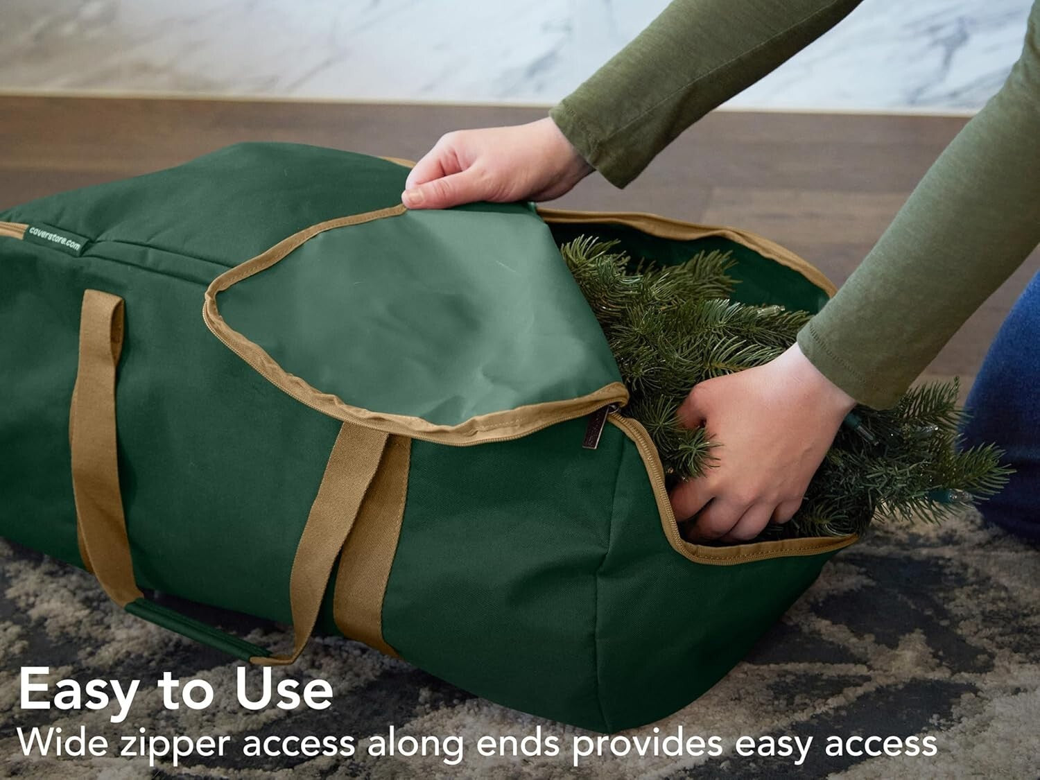 Durable Christmas Tree Storage Bag with Reinforced Handles for Holiday Decor