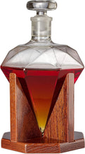 Load image into Gallery viewer, Luxury 750ml Clear Glass Decanter for Whiskey, Scotch, and Vodka – Ideal Gift