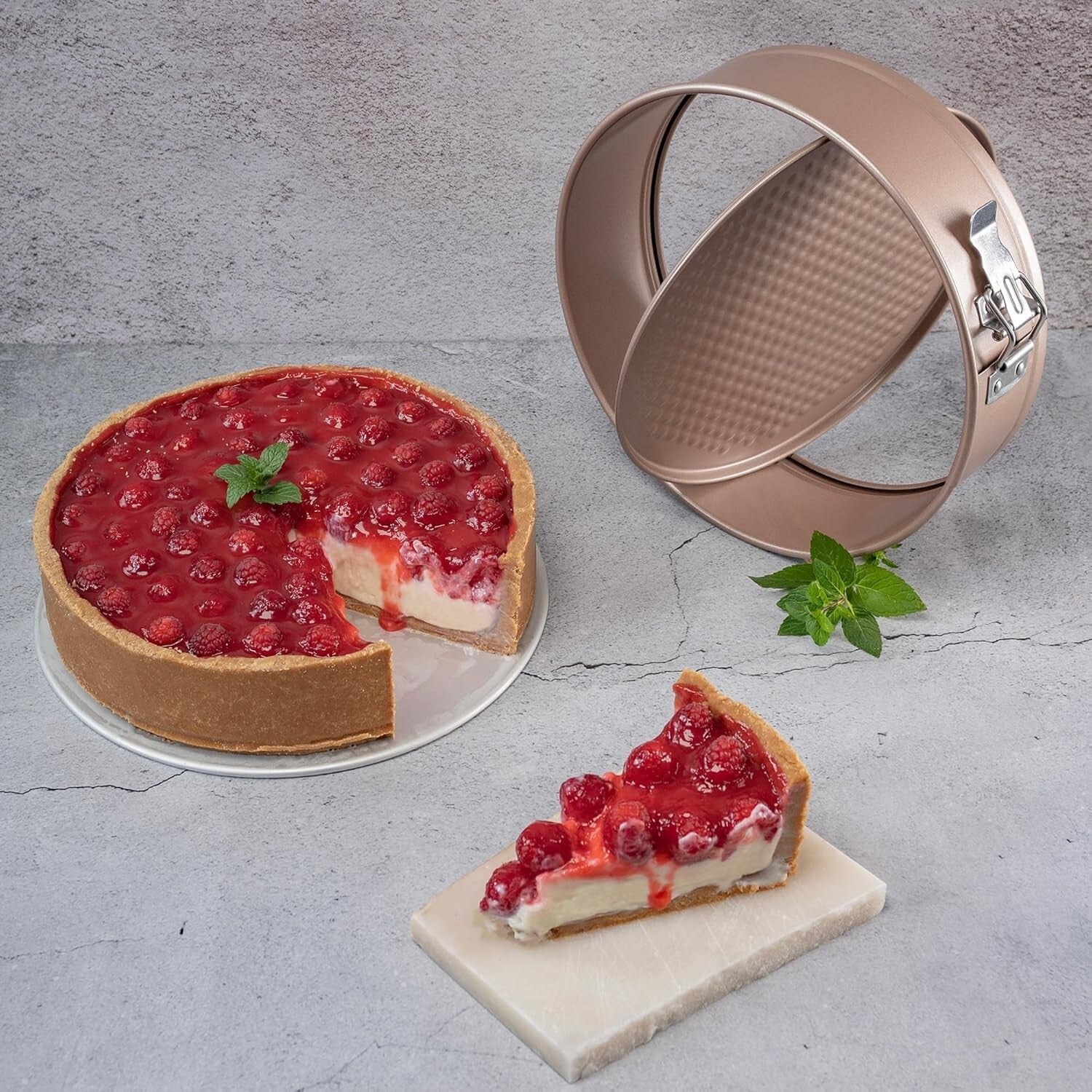 Baking Dream: 10-Inch Nonstick Springform Cake Pan with Quick Release Design