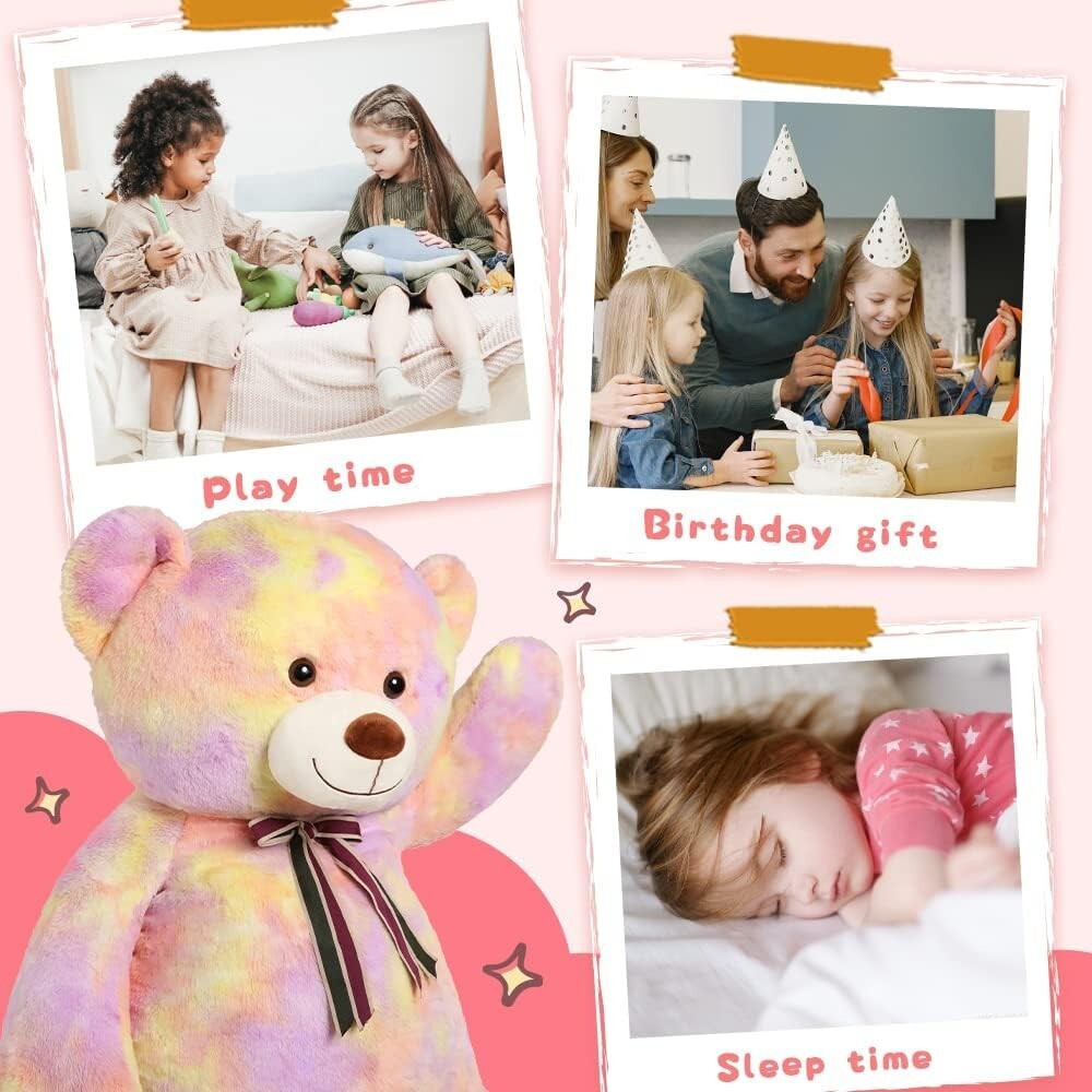 Big 52-Inch Teddy Bear with Safety Features - The Perfect Gift for Loved Ones
