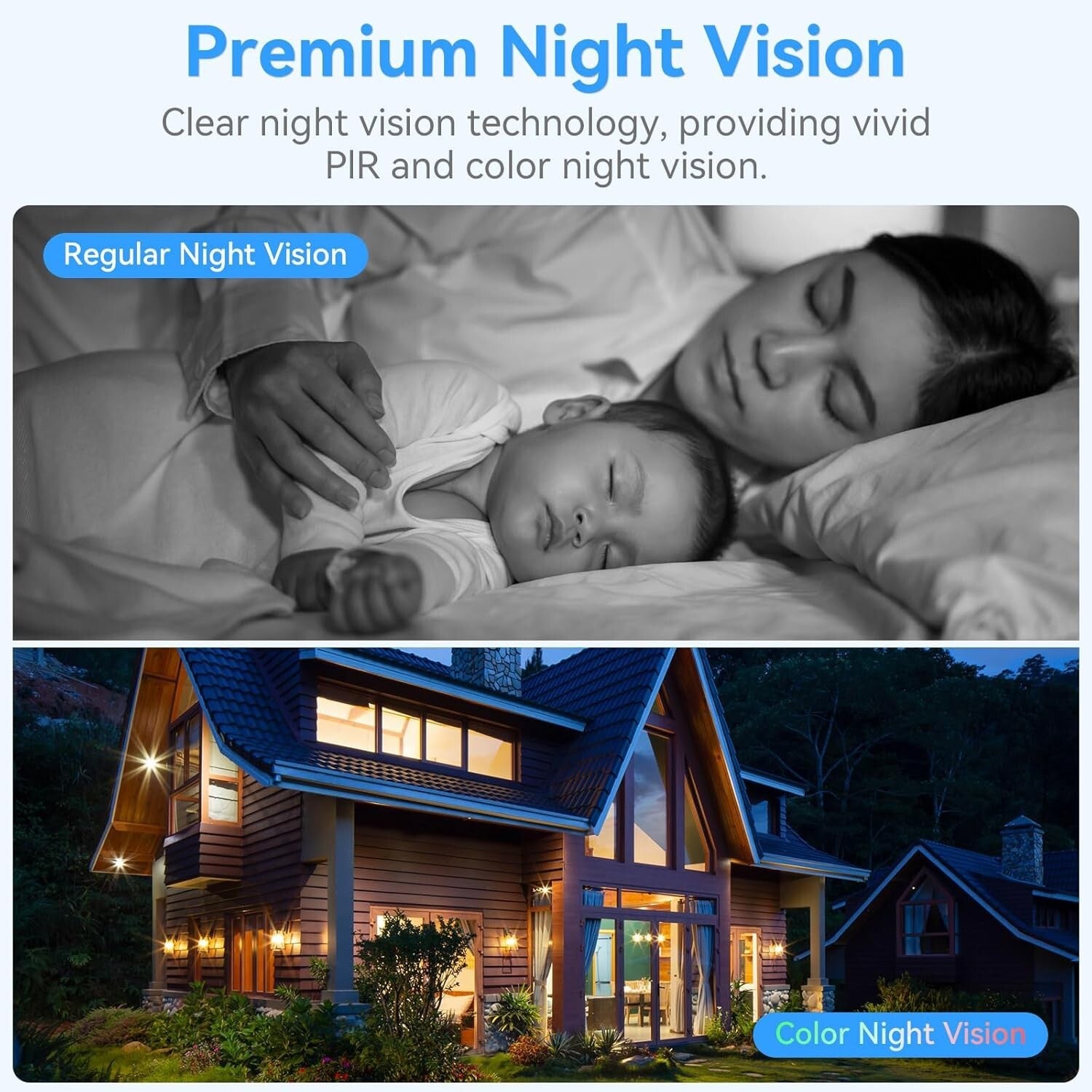 2-Pack 2K Wireless Security Cameras with AI Motion Detection & Night Vision