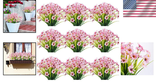 Vibrant Artificial Flowers - 30 Bundles UV Resistant for Landscape & Home Decor