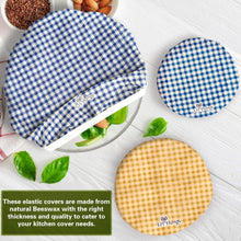 Load image into Gallery viewer, Improved Beeswax Bowl Covers - Eco-Conscious Kitchen Essentials in 5 Sizes