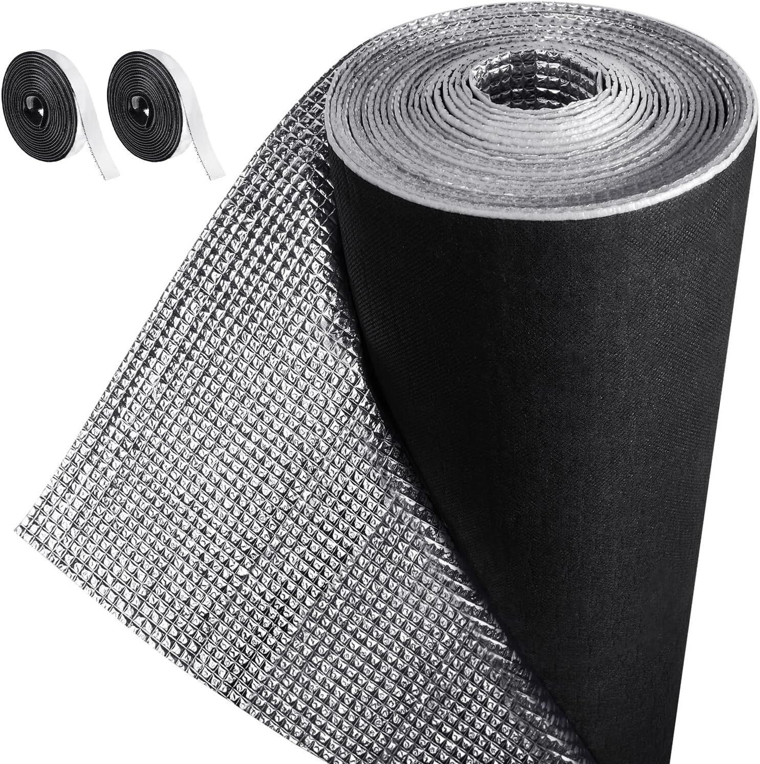 120" x 48" Blackout RV Window Shade Cover - Reflective Insulation Roll Kit