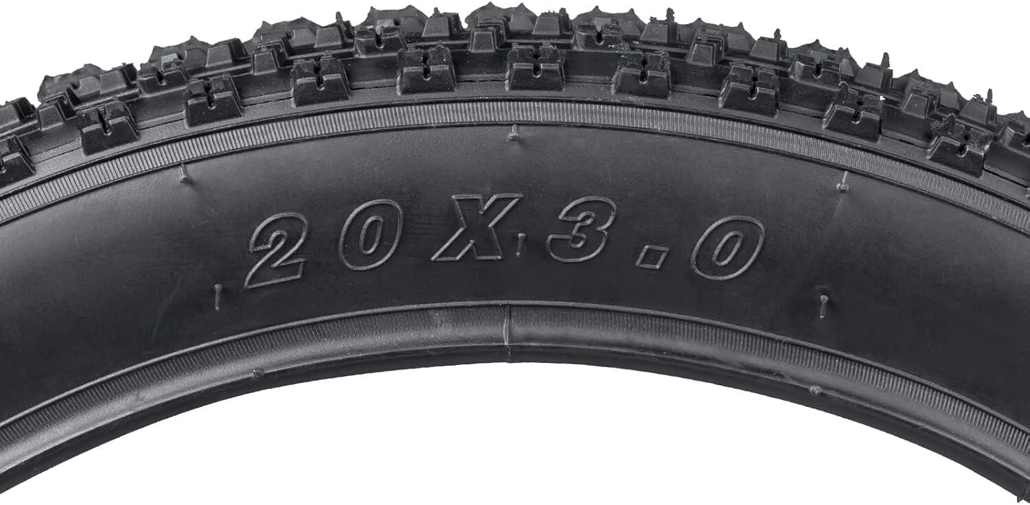 2-Piece 20-Inch Off-Road Bike Tire Set with Heavy-Duty Tubes for Smooth Rides