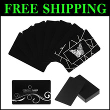 Load image into Gallery viewer, 100-Pack Customizable Metal Business Cards - Durable Aluminum 3.4 x 2.1 inch