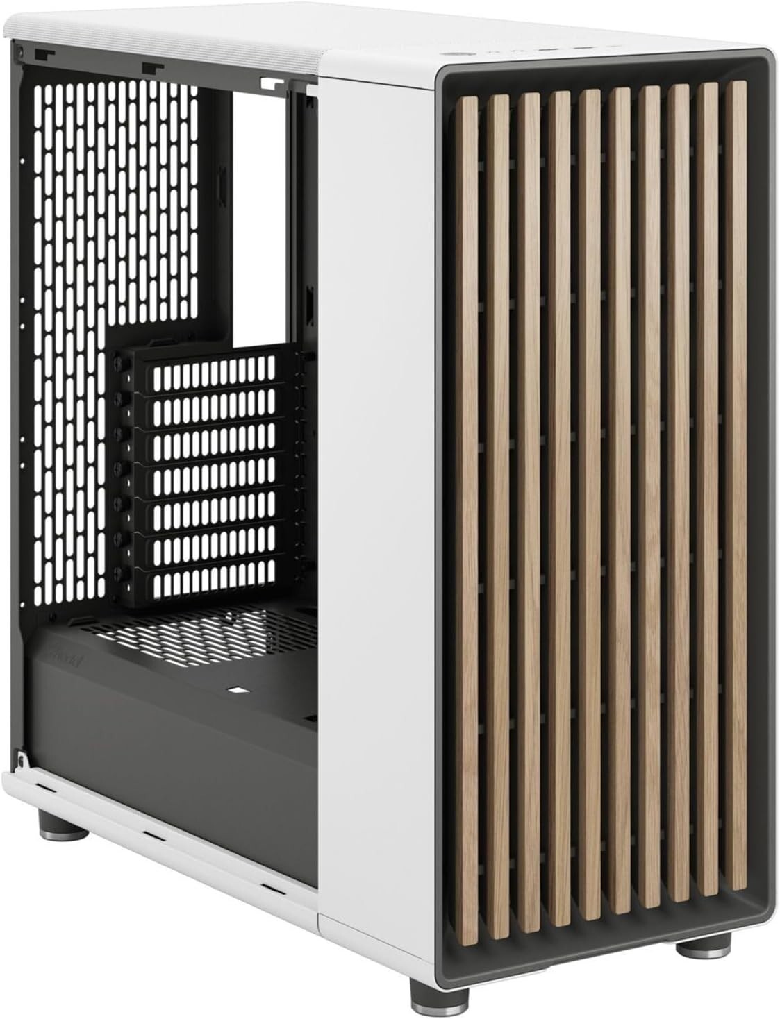 Clear Glass and Oak PC Gaming Case - Modern Design with Customizable Features