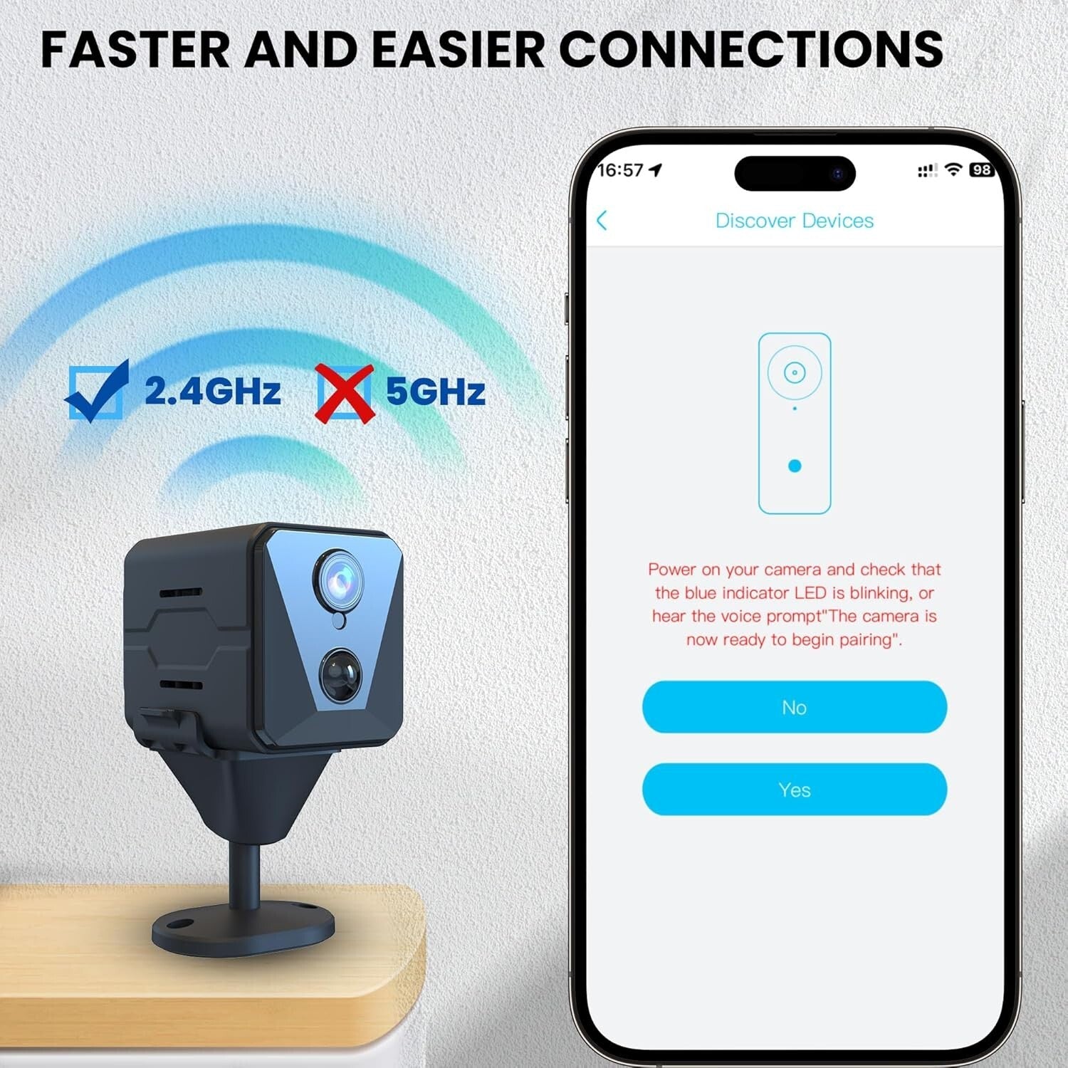 Advanced Wi-Fi Indoor Security Camera - Motion Detection & Remote Viewing