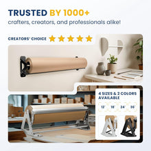 Load image into Gallery viewer, Alloy Steel 36" Paper Dispenser &amp; Cutter - Versatile for Craft and Butcher Paper