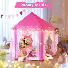 Load image into Gallery viewer, Princess Tent Playhouse for Kids – Enchanting Indoor/Outdoor Castle with Lights