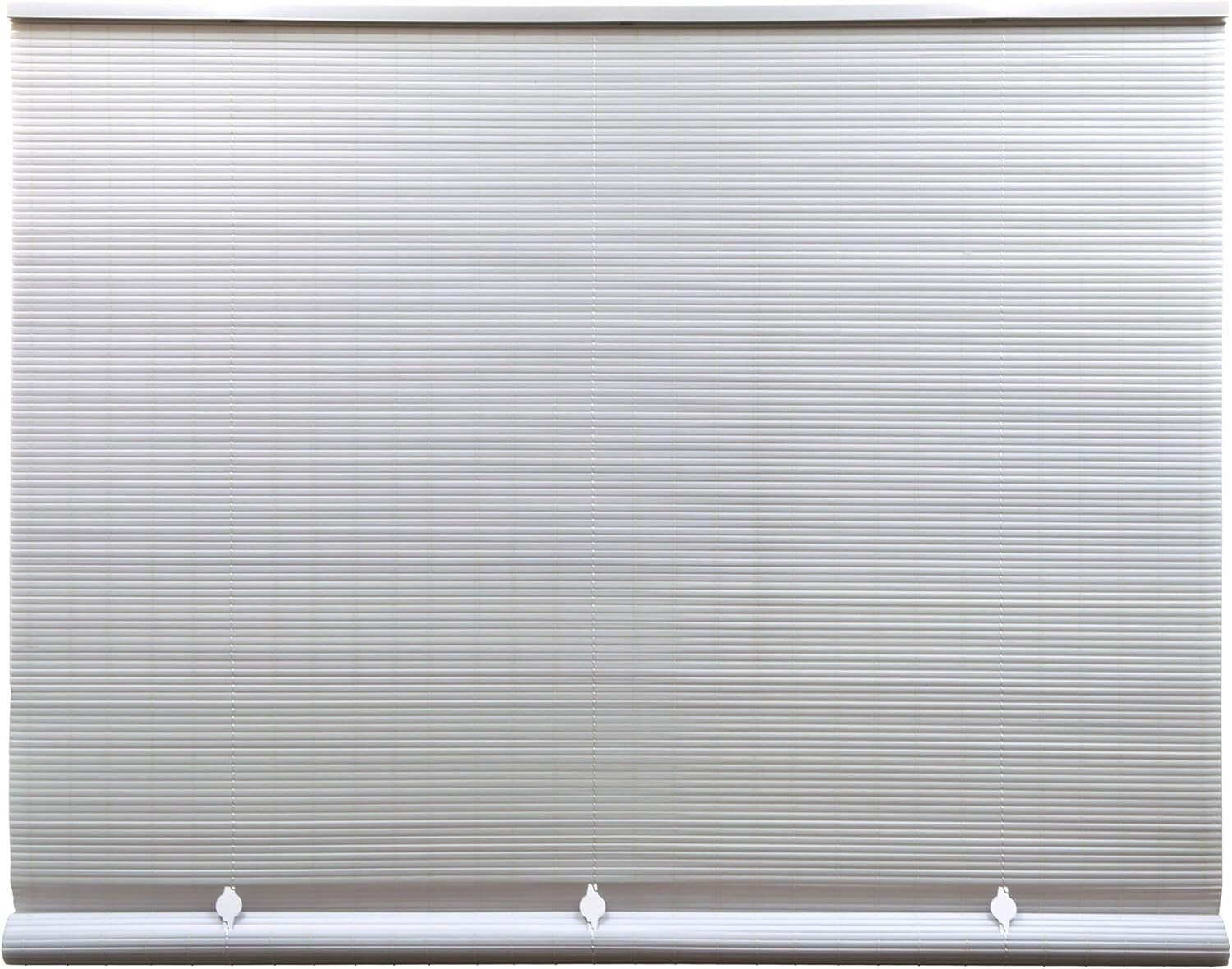 Elegant Waterproof Outdoor Shades - 72" W x 72" L Light Diffusing PVC Blinds