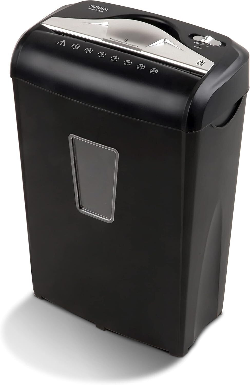 Efficient High-Security 8-Sheet Micro-Cut Shredder with Thermal Protection