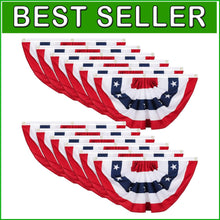 Load image into Gallery viewer, Durable Polyester Triangular Flags for 4th of July &amp; Patriotic Celebrations