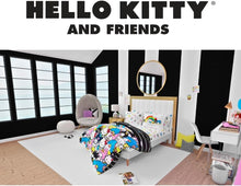 Load image into Gallery viewer, Charming Hello Kitty &amp; Friends 7-Piece Queen Bedding - Vibrant Cartoon Design