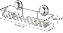 Load image into Gallery viewer, Premium Stainless Steel Shower Caddy Set with Hooks - Easy Suction Installation