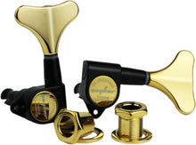 Load image into Gallery viewer, Precision Black Gold Bass Tuners 2R + 2L for Electric Jazz &amp; Precision Bass