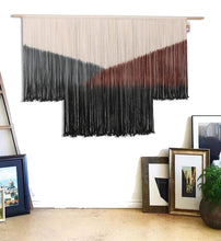 Load image into Gallery viewer, Stylish Tie-Dye Macrame Wall Hanging - Large 59''W x 35''L for Dreamy Interiors
