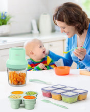 Load image into Gallery viewer, Effortless Baby Food Maker Set with 600ml Glass Bowl &amp; Stainless Steel Blades