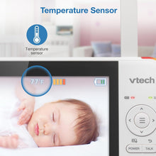 Load image into Gallery viewer, Pan &amp; Tilt Video Baby Monitor with 5'' LCD, Secure Transmission, Up to 1000ft