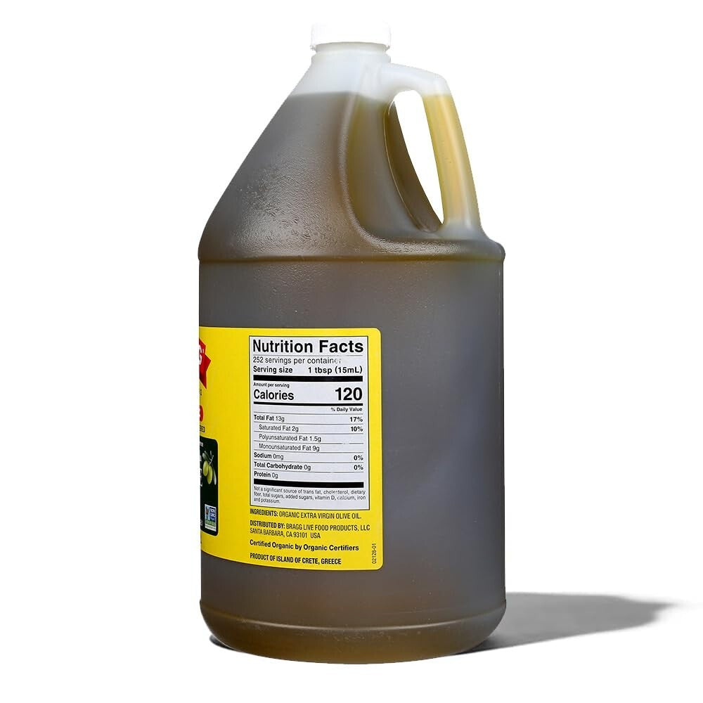 Premium Organic Extra Virgin Olive Oil - Heart Healthy, 128 Fl. Oz from Greece