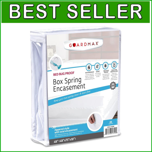 Durable RV Box Spring Cover - Zippered Encasement for Moisture & Bug Protection