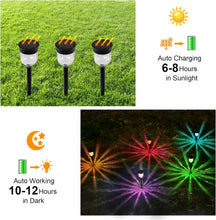 Load image into Gallery viewer, Modern Solar Outdoor Path Lights - Touch Control Color Changing LED Set