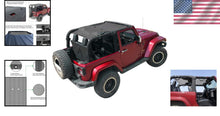 Load image into Gallery viewer, JK Sun Shade Top - UV Blocking Soft Mesh Roof Cover for Jeep Wrangler JKU 2-Door