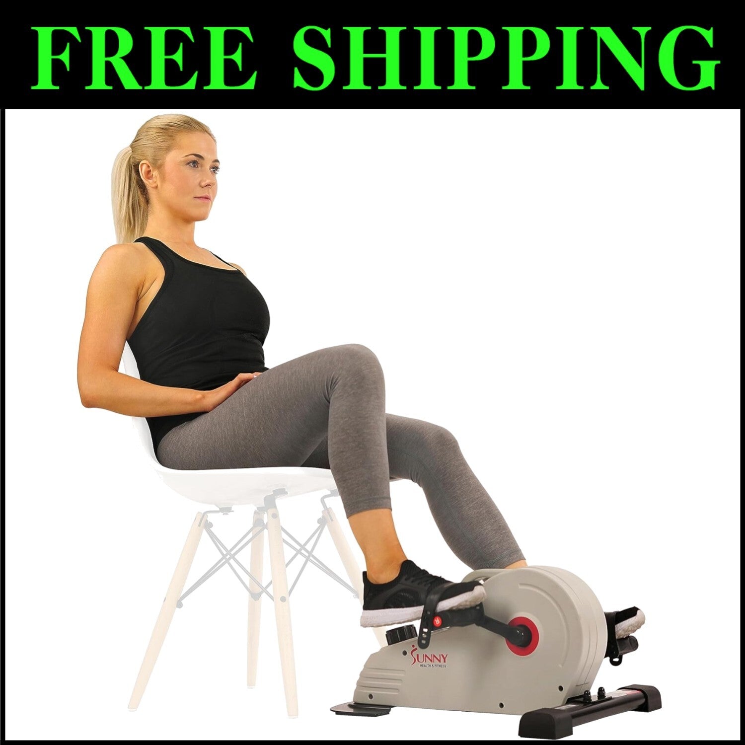 Arm & Leg Cycle Under Desk Exerciser - 8 Resistance Levels for Custom Workouts