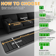 Load image into Gallery viewer, 20.5''x81'' Heavy-Duty Couch Cushion Insert - Promotes Healthy Sitting Posture