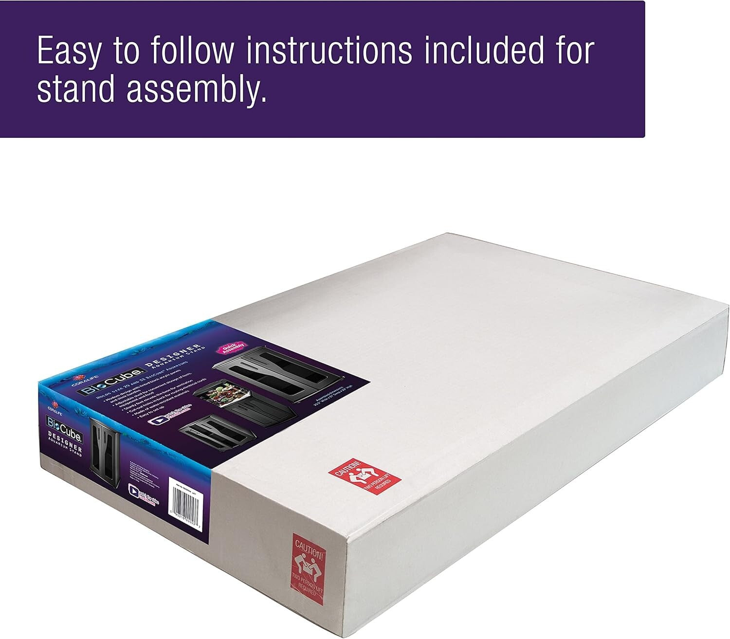 Durable 32 Gallon BioCube Aquarium Stand with Storage Shelf & Cord Management