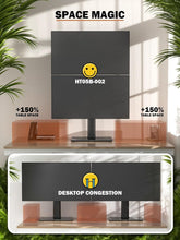 Load image into Gallery viewer, Ergonomic Dual Monitor Stand - Adjustable Height Riser for 13" to 34" Screens