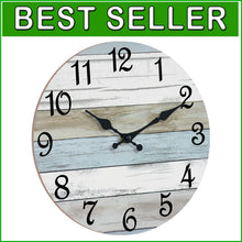 Load image into Gallery viewer, Elegant 16" Battery-Operated Wall Clock - Rustic Decor for Living Room &amp; Office