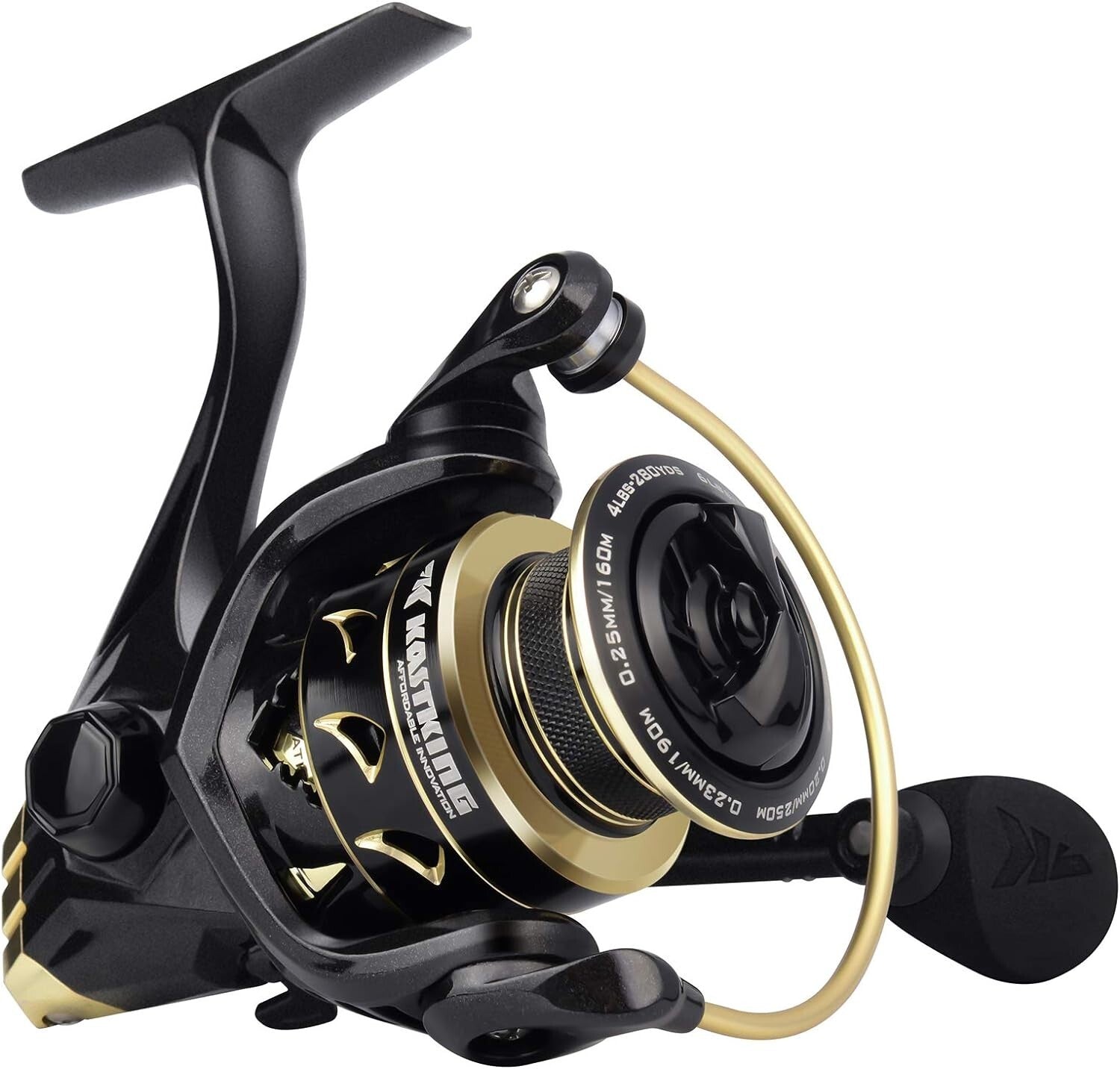 6.2:1 High-Speed Gold Spinning Reel - Ultimate Freshwater & Saltwater Fishing