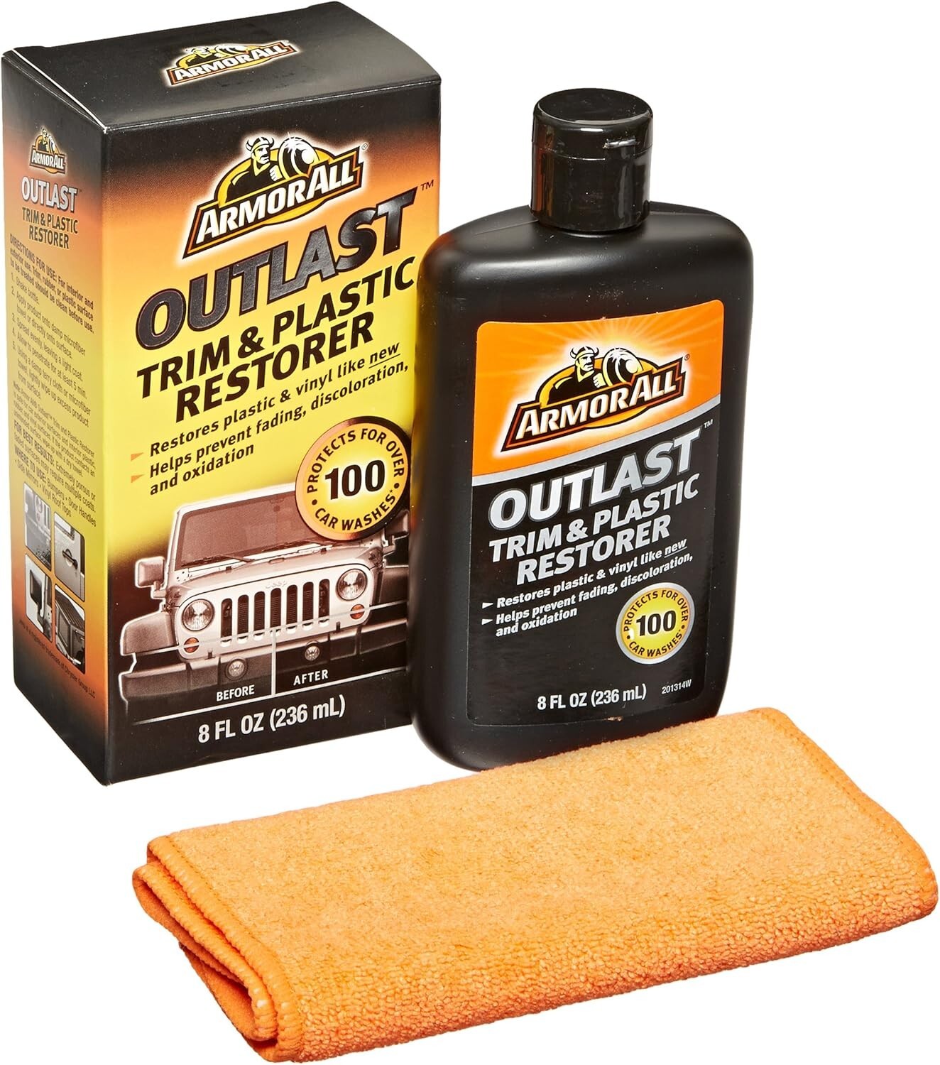 8 Oz Outlast Trim & Plastic Restorer - Protects Against Fading and Damage