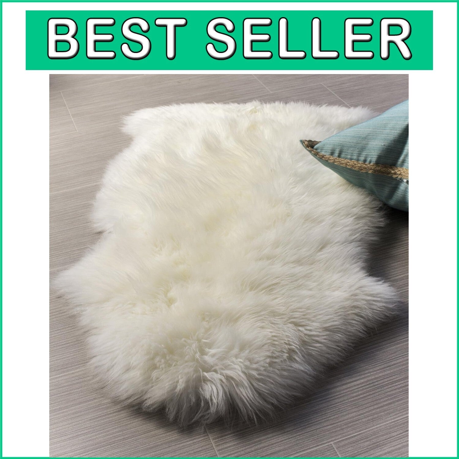 Genuine New Zealand Lambskin Rug - Soft Fluffy Fur - Perfect for Living Room