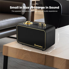 Load image into Gallery viewer, Vintage Retro Bluetooth Speaker - Wooden Wireless AM/FM Radio for Home &amp; Travel