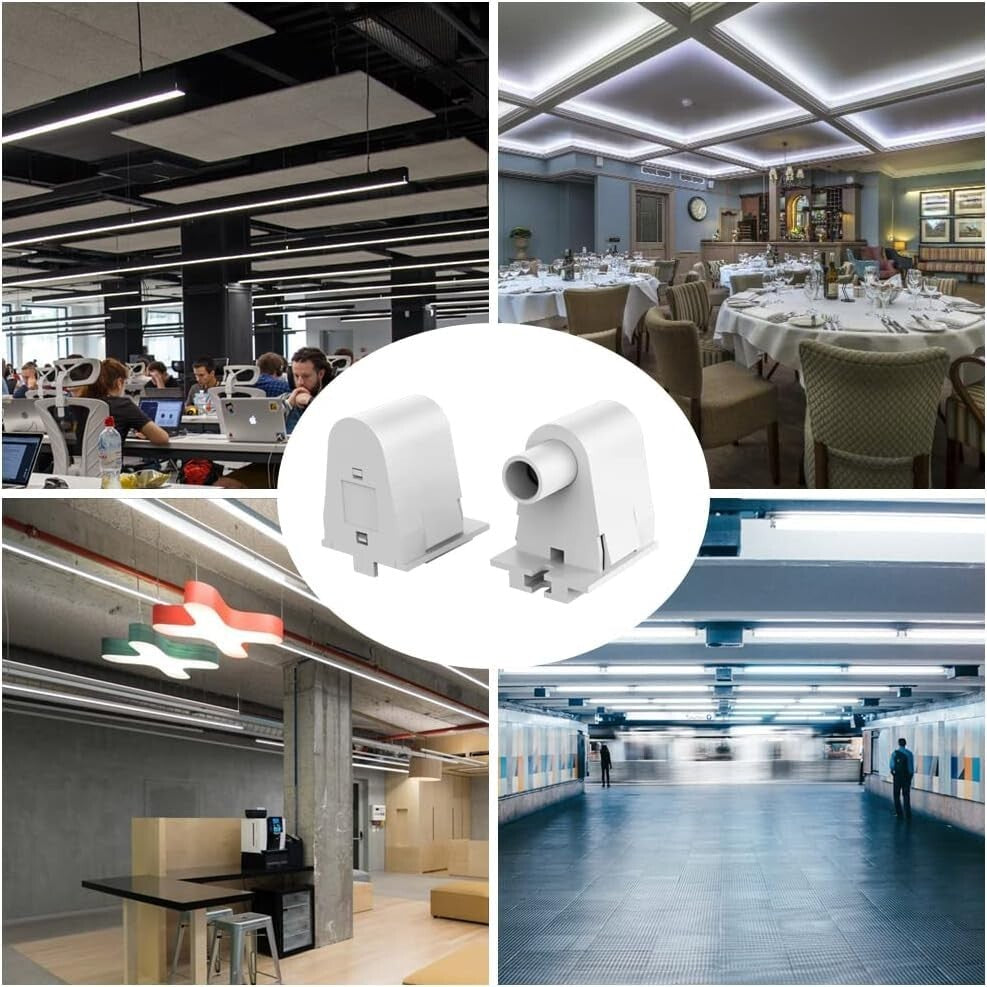 Easy-Install FA8 Non-Shunted Single Pin Sockets - 25-Pack for Fluorescent Lights