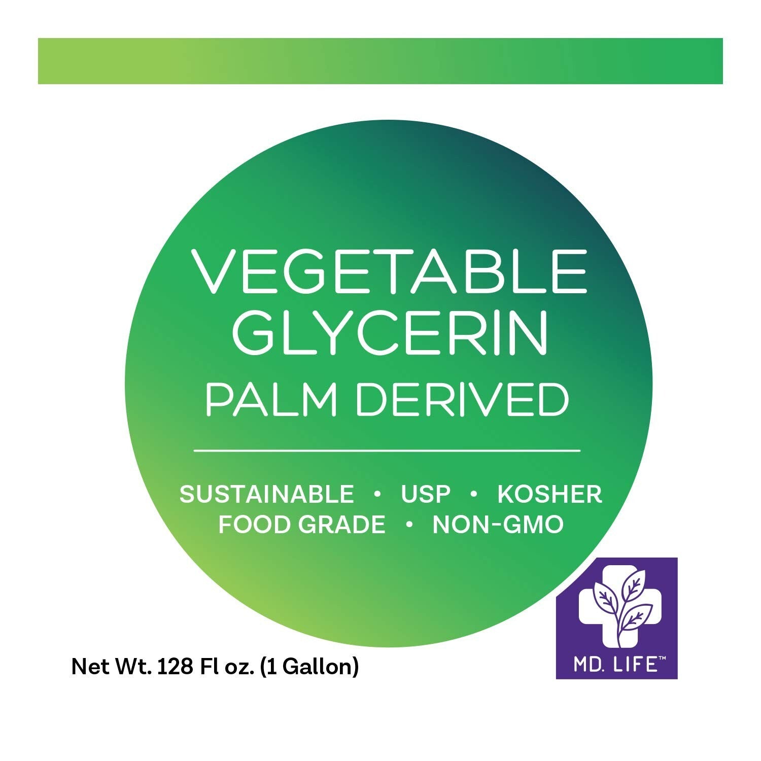 1-Gallon Food Grade Vegetable Glycerin - Multi-Purpose Skin & Hair Moisturizer