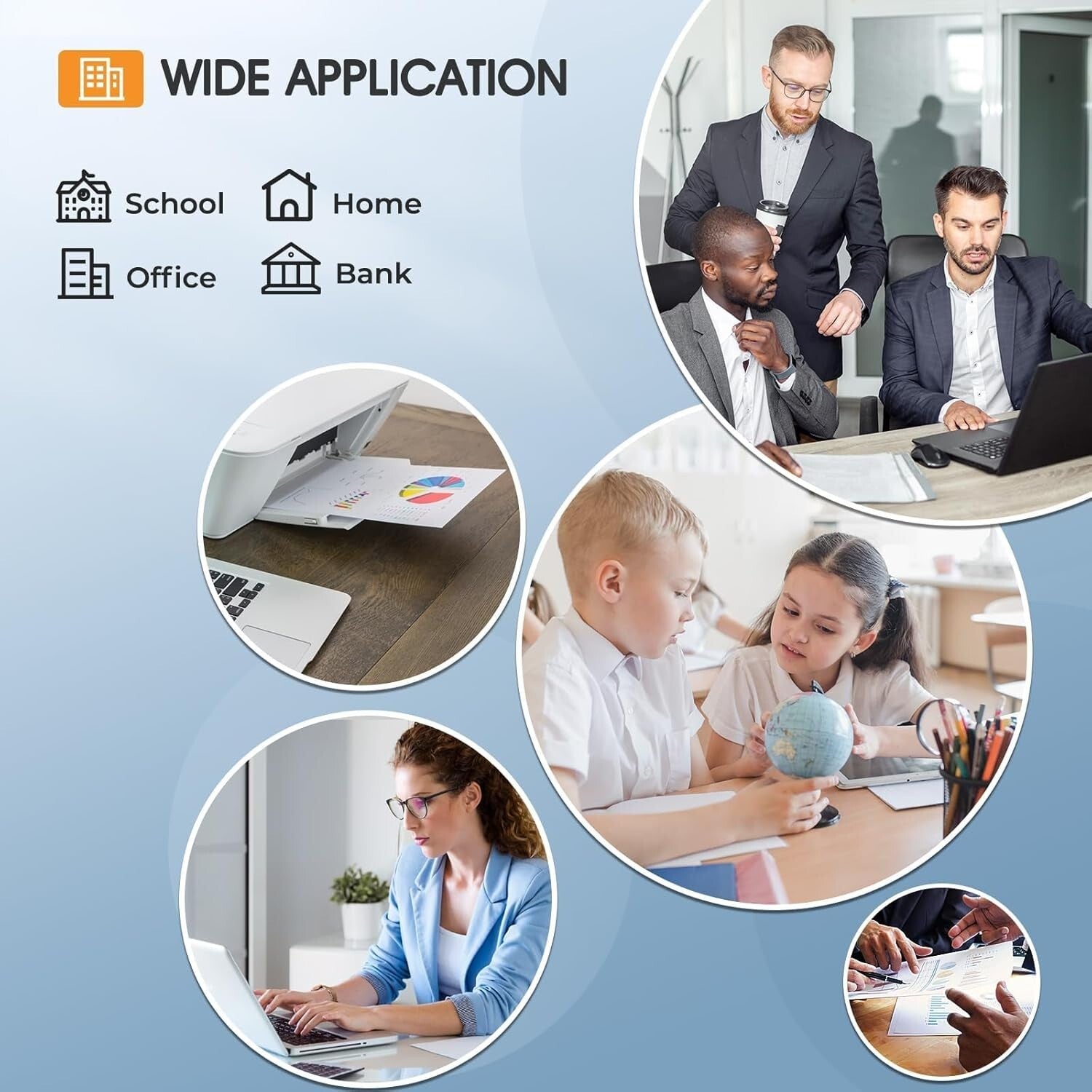 Xerox Compatible 4-Pack High Capacity Toner Cartridges for Phaser 6510/6515