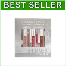 Load image into Gallery viewer, Glamorous Sunset Trio Mini Liquid Lipsticks - Soft Light, Day Rate, Film Noir