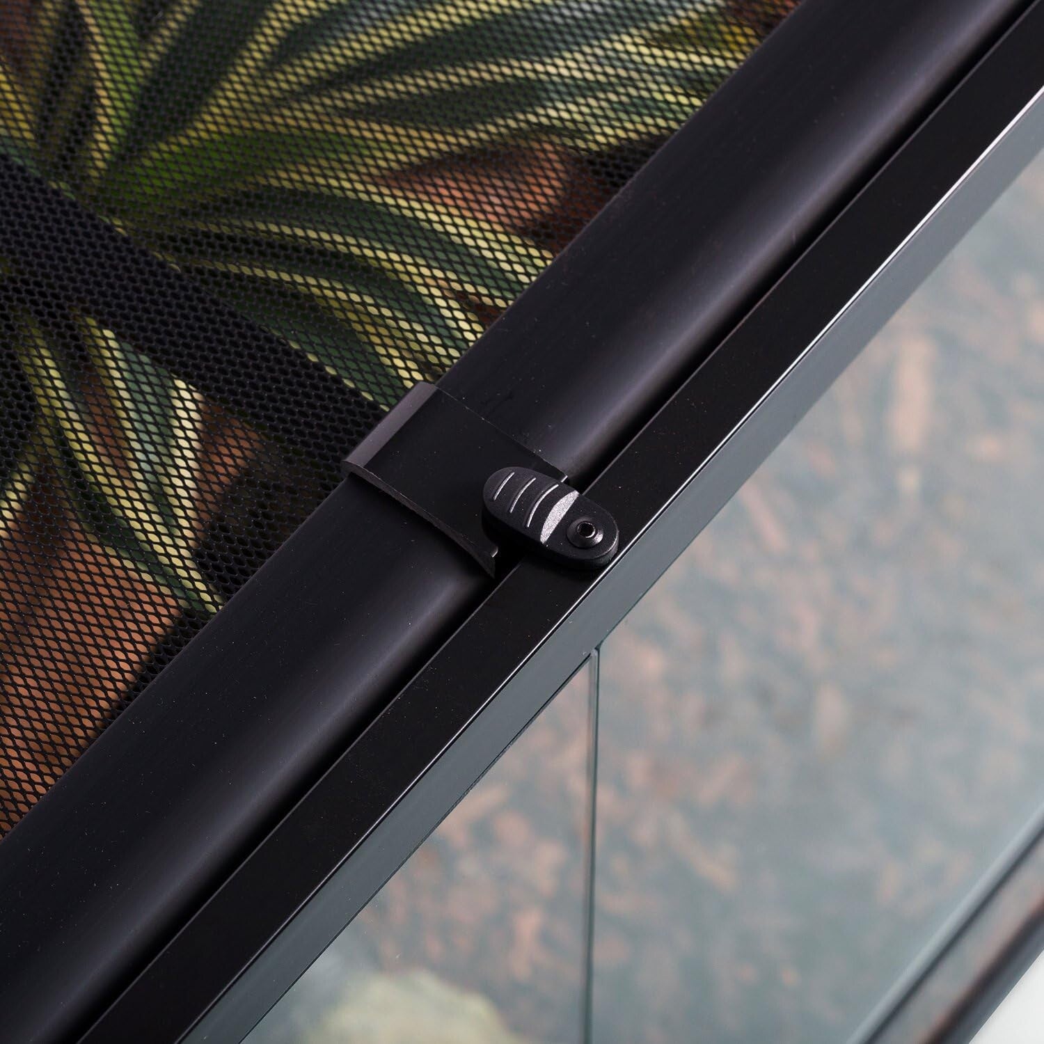 Easy-Access 50-Gallon Reptile Tank with Screen Ventilation & Double Door Design