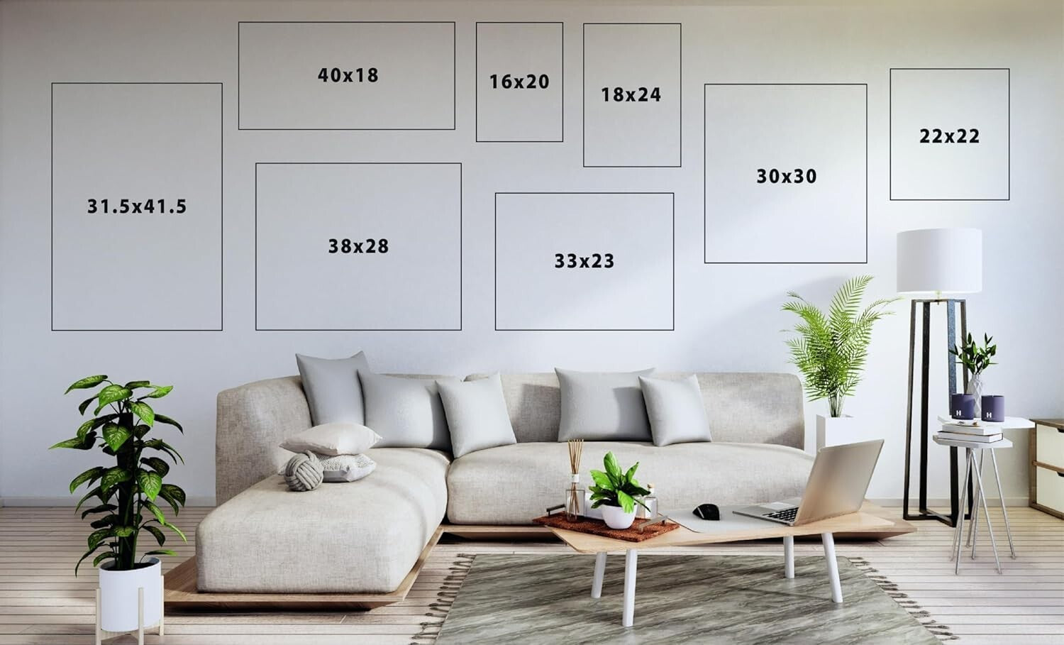 16x20 Custom Printed Canvas Art - Hand-Framed Gray Wall Decor for Any Room