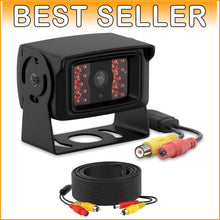 Load image into Gallery viewer, Night Vision RCA Backup Camera with Heavy-Duty Build &amp; Adjustable Guidelines