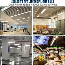 Load image into Gallery viewer, 12-Pack 4FT T8 LED Tube Lights, Bright 3000LM, Daylight 5000K, Ballast Bypass